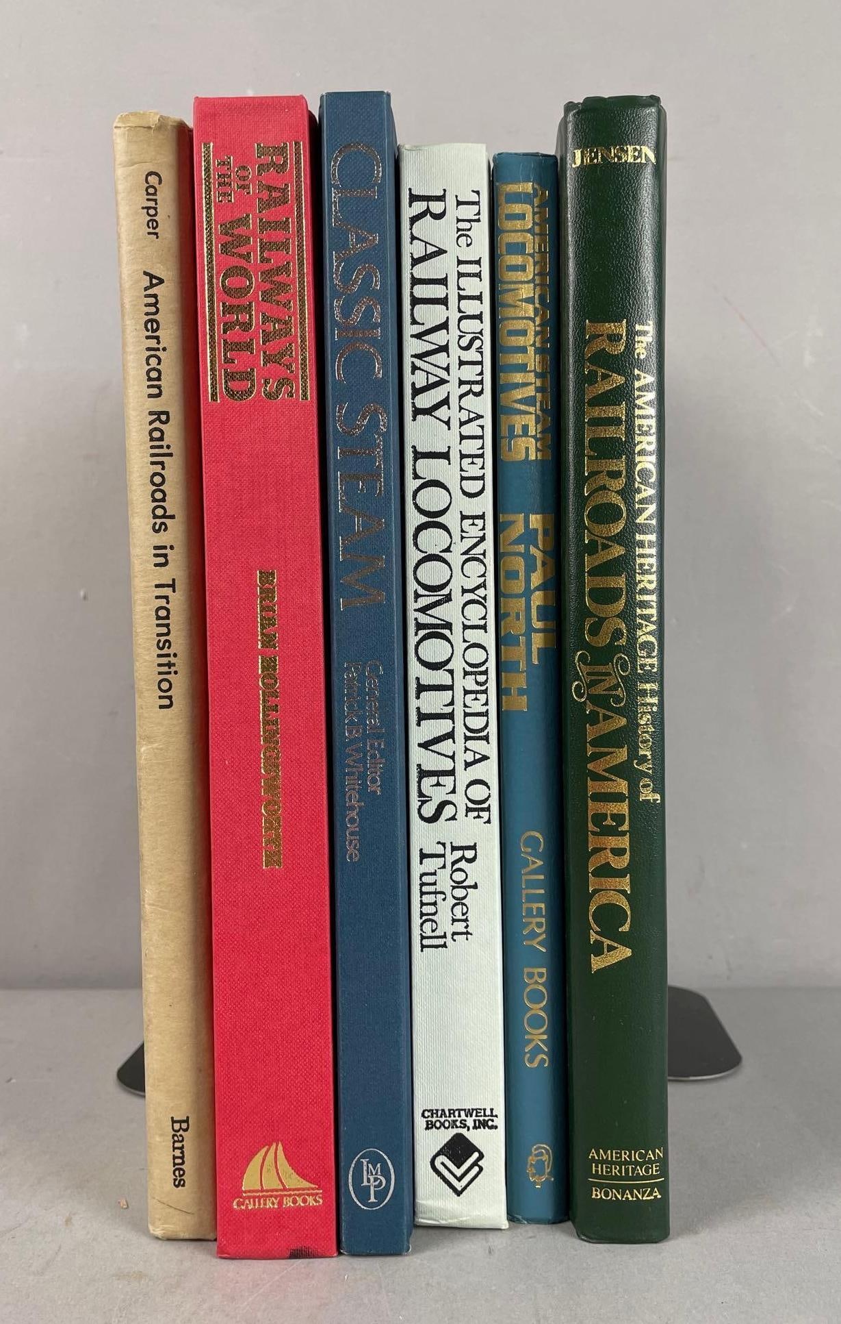 Group of Railroad Hardcover Books: In-House Shipping Option: If you would like to use our in-house shipping service, please select “Arrange My Own Shipping” when paying your invoice. After payment, our in-house shipping team wi