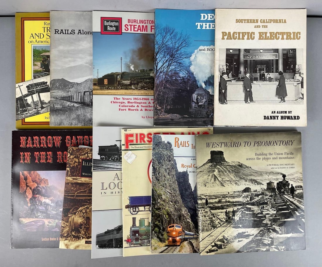 Group of Railroad Coffee Table Books: In-House Shipping Option: If you would like to use our in-house shipping service, please select “Arrange My Own Shipping” when paying your invoice. After payment, our in-house shipping team wi