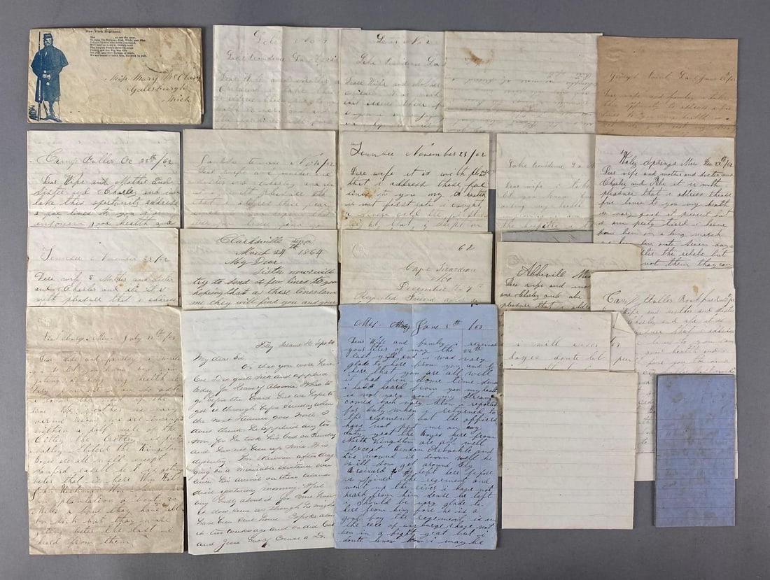 Group of US Civil War Era Letters: In-House Shipping Option: If you would like to use our in-house shipping service, please select “Arrange My Own Shipping” when paying your invoice. After payment, our in-house shipping team wi