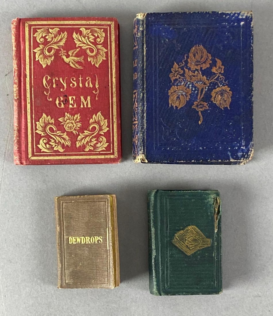 Group of 4 Antique Miniature Books (1 of 3)