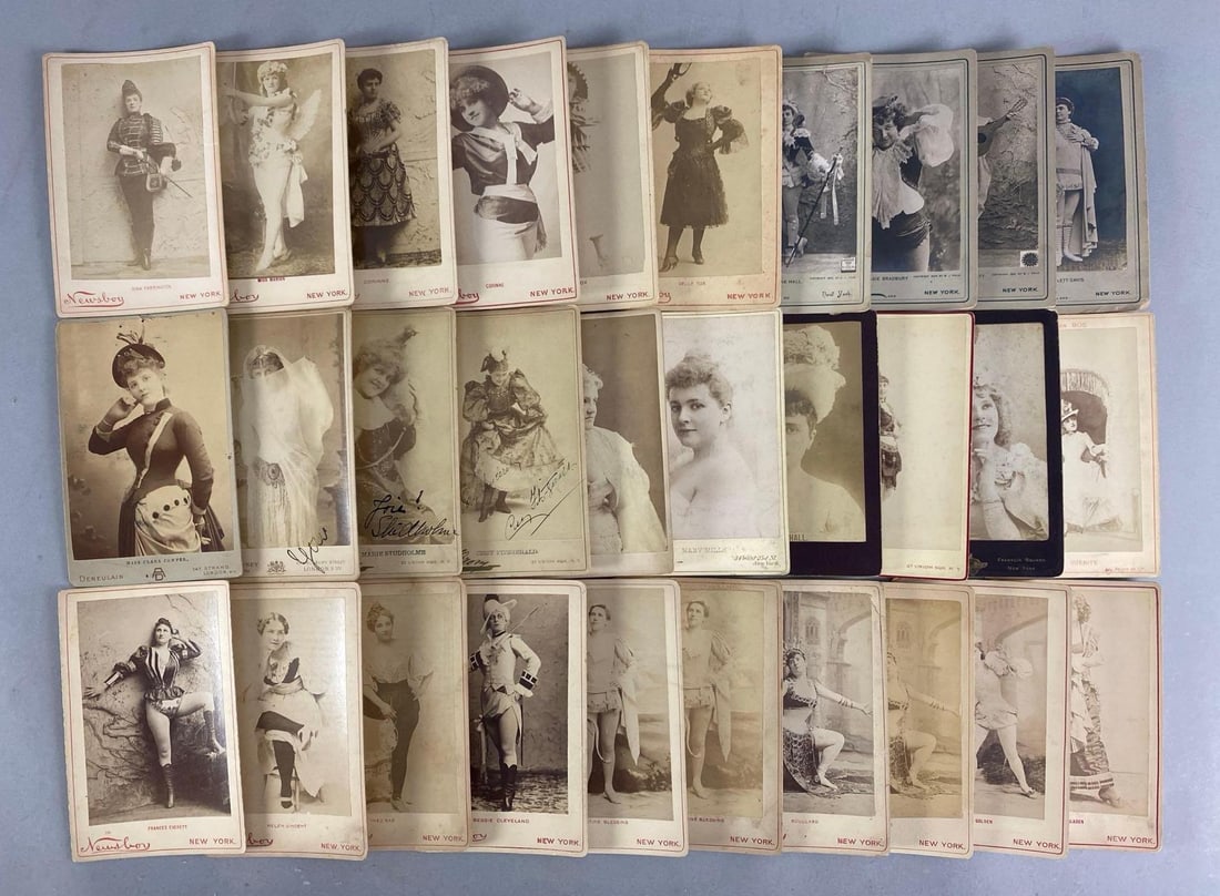 Group of 30 Antique Risqué Women Cabinet Cards (1 of 3)