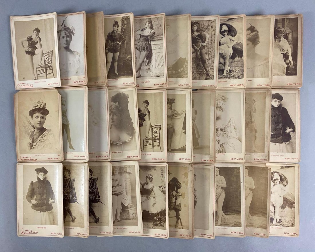 Group of 30 Antique Newsboy NY Risqué Women Cabinet Cards: In-House Shipping Option: If you would like to use our in-house shipping service, please select “Arrange My Own Shipping” when paying your invoice. After payment, our in-house shipping team wi