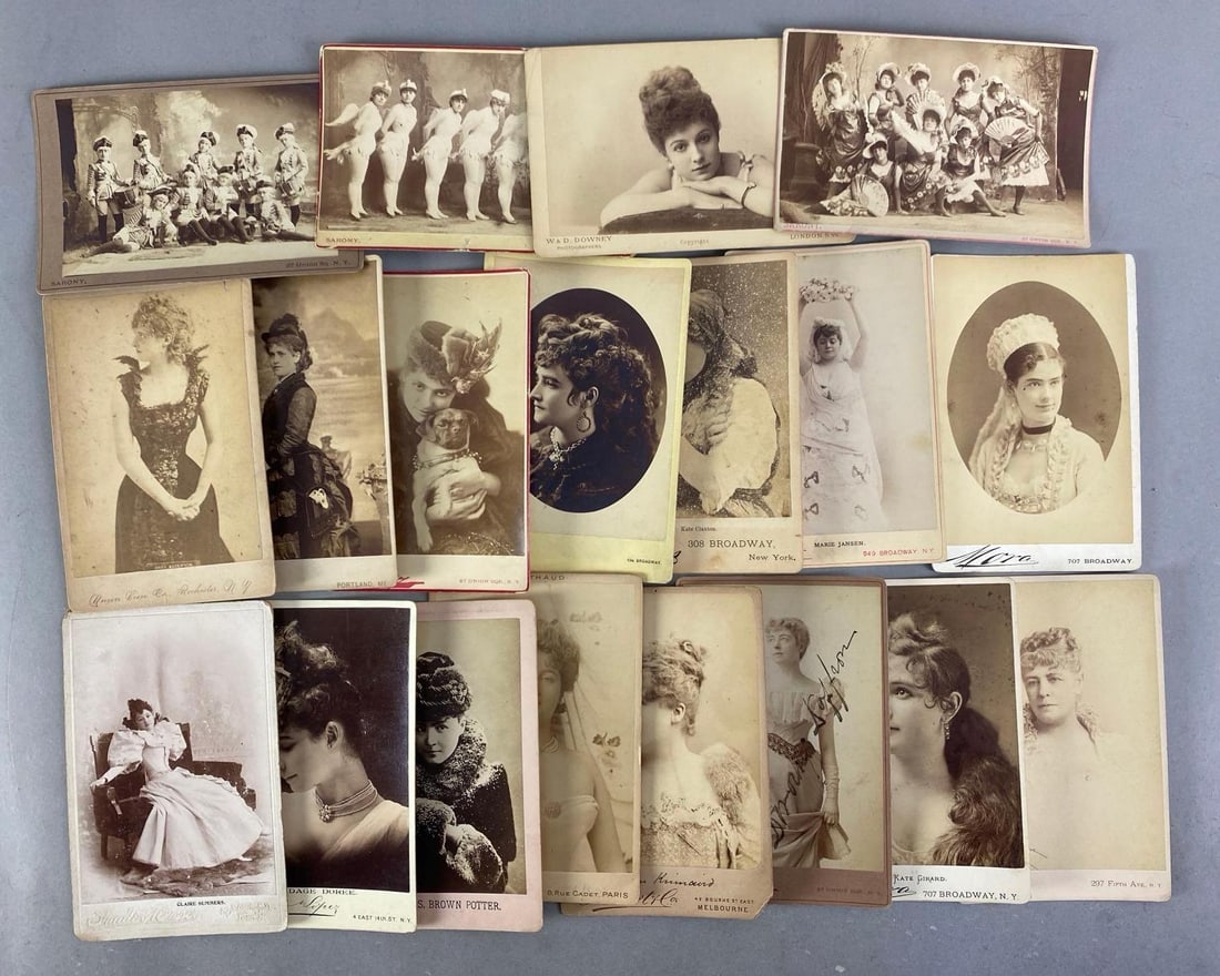 Group of Antique Risqué Women Cabinet Cards: In-House Shipping Option: If you would like to use our in-house shipping service, please select “Arrange My Own Shipping” when paying your invoice. After payment, our in-house shipping team wi