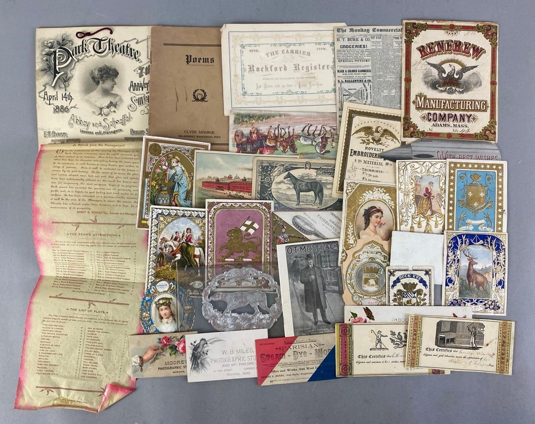 Group of Antique Advertising Ephemera (1 of 3)