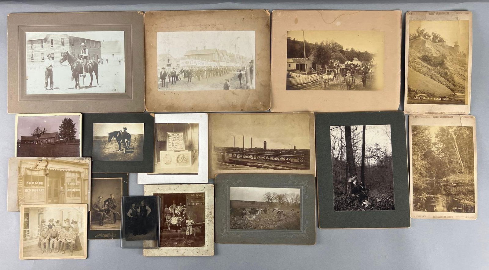 Group of 16 Antique Photographs: In-House Shipping Option: If you would like to use our in-house shipping service, please select “Arrange My Own Shipping” when paying your invoice. After payment, our in-house shipping team wi