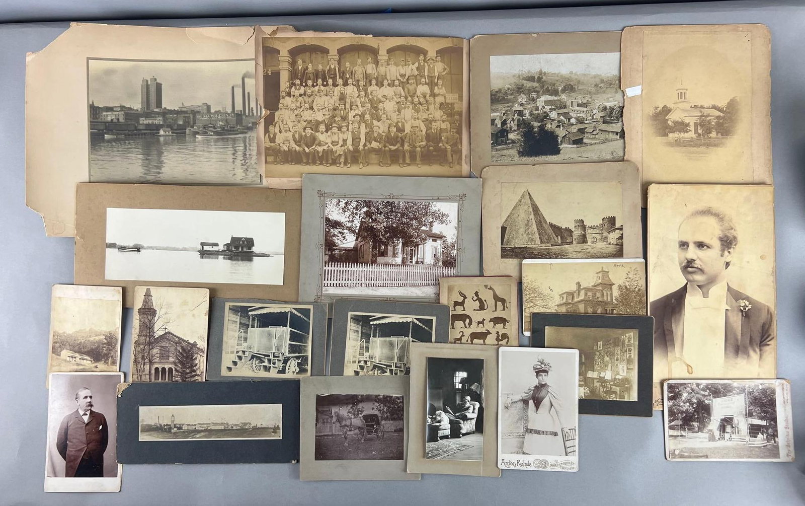 Group of 21 Antique Photographs: In-House Shipping Option: If you would like to use our in-house shipping service, please select “Arrange My Own Shipping” when paying your invoice. After payment, our in-house shipping team wi