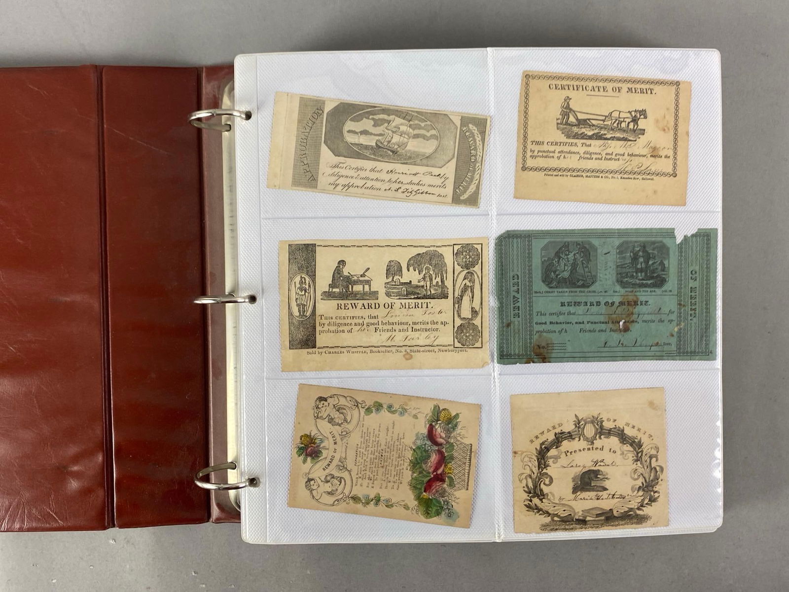 Album of 120+ Antiwue Reward of Merit Cards (1 of 13)