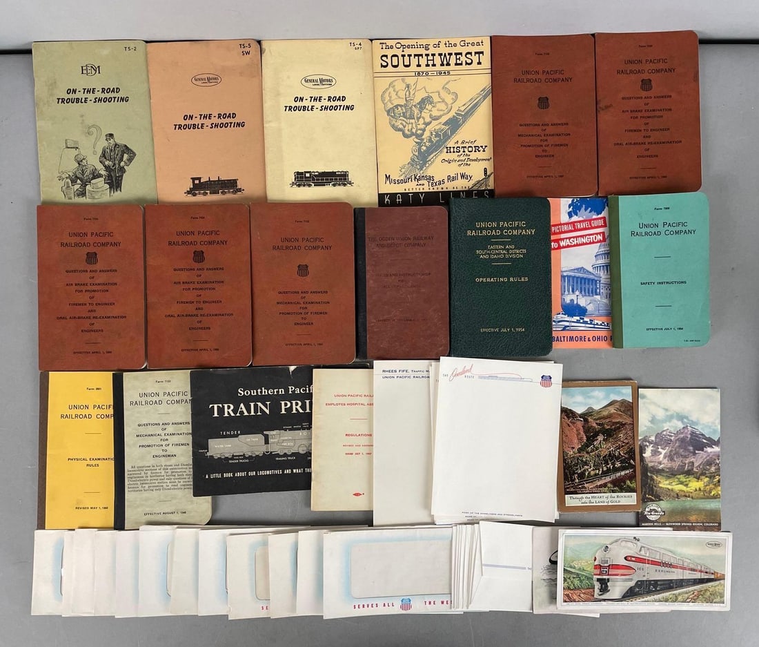 Group of Railroad Ephemera: In-House Shipping Option: If you would like to use our in-house shipping service, please select “Arrange My Own Shipping” when paying your invoice. After payment, our in-house shipping team wi
