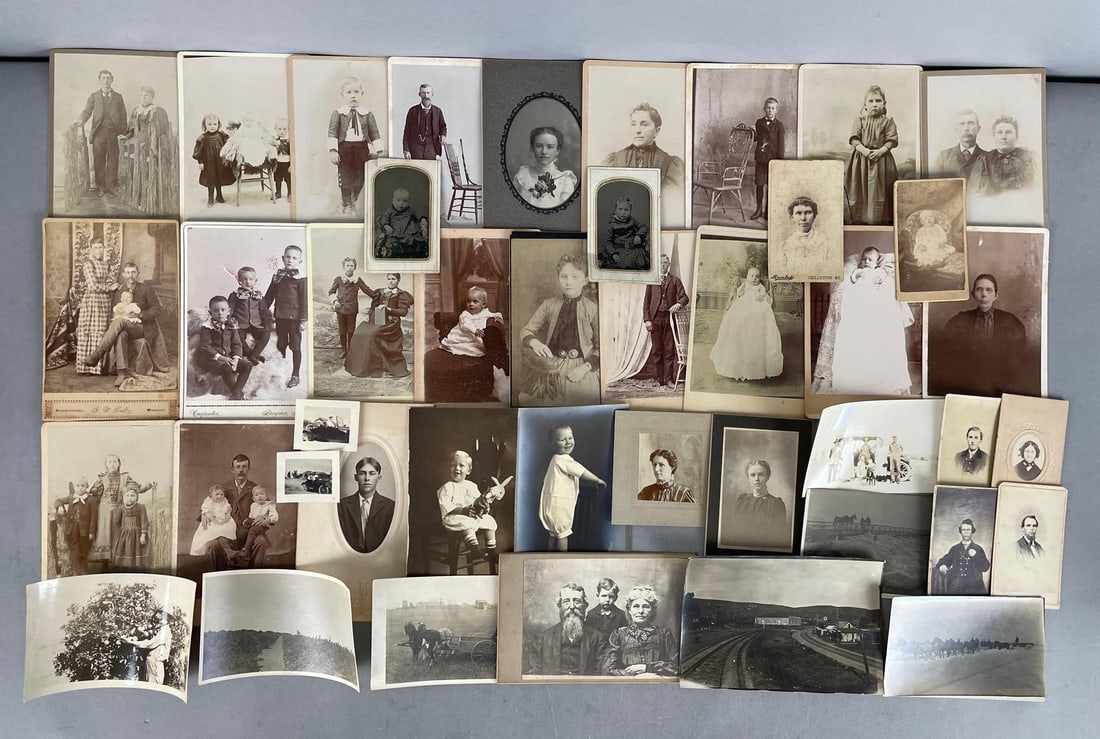 Group of Antique Photographs: In-House Shipping Option: If you would like to use our in-house shipping service, please select “Arrange My Own Shipping” when paying your invoice. After payment, our in-house shipping team