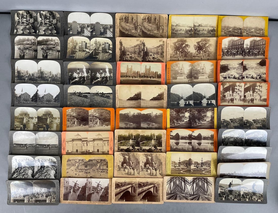 Group of Antique Foreign and U.S. Stereoviews: In-House Shipping Option: If you would like to use our in-house shipping service, please select “Arrange My Own Shipping” when paying your invoice. After payment, our in-house shipping team wi