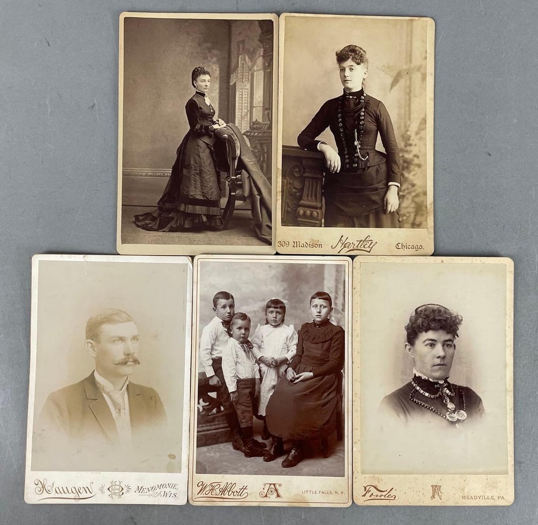 Group of Antique Cabinet Cards (1 of 2)