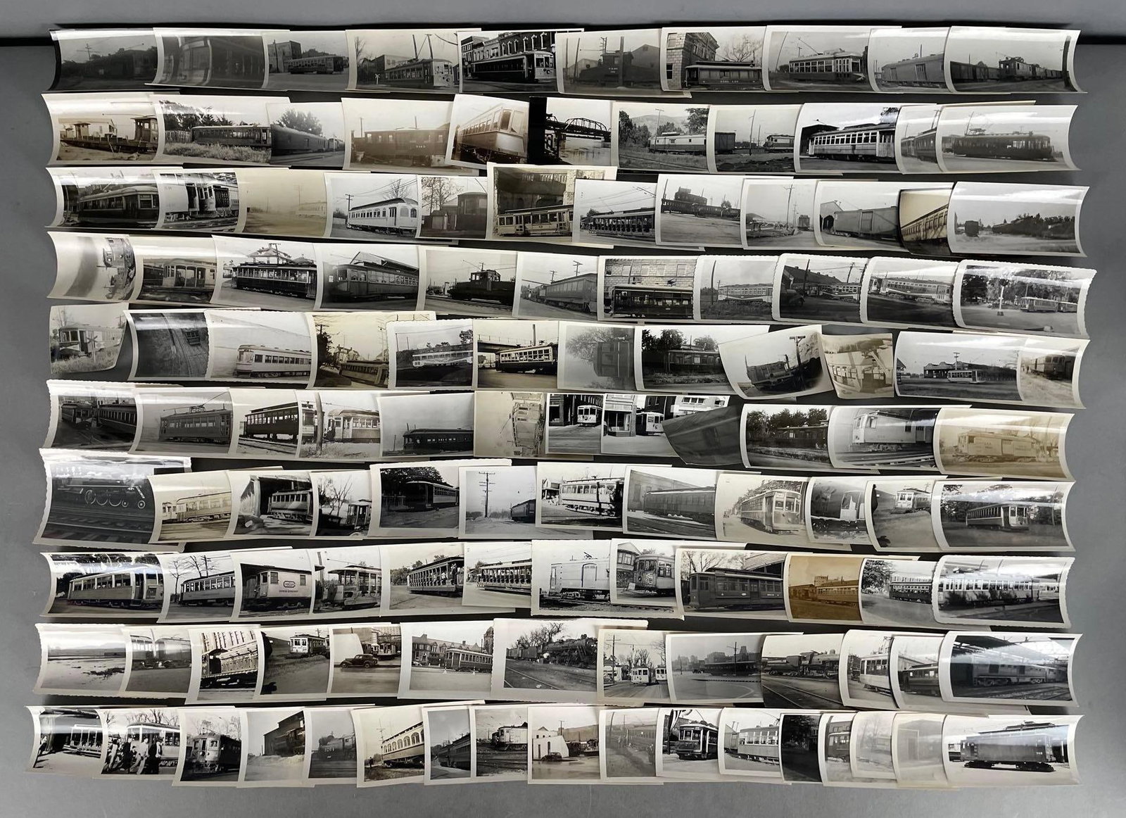 Approximately 120 Vintage Train and Trolley Photos: In-House Shipping Option: If you would like to use our in-house shipping service, please select “Arrange My Own Shipping” when paying your invoice. After payment, our in-house shipping team wi