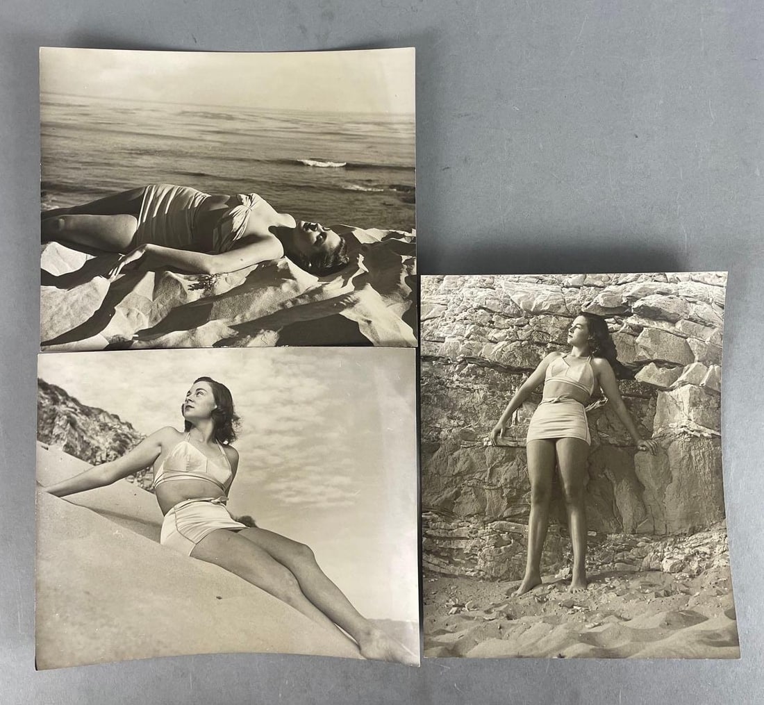 Group of 3 Vintage Swimsuit Model Photos: In-House Shipping Option: If you would like to use our in-house shipping service, please select “Arrange My Own Shipping” when paying your invoice. After payment, our in-house shipping team wi