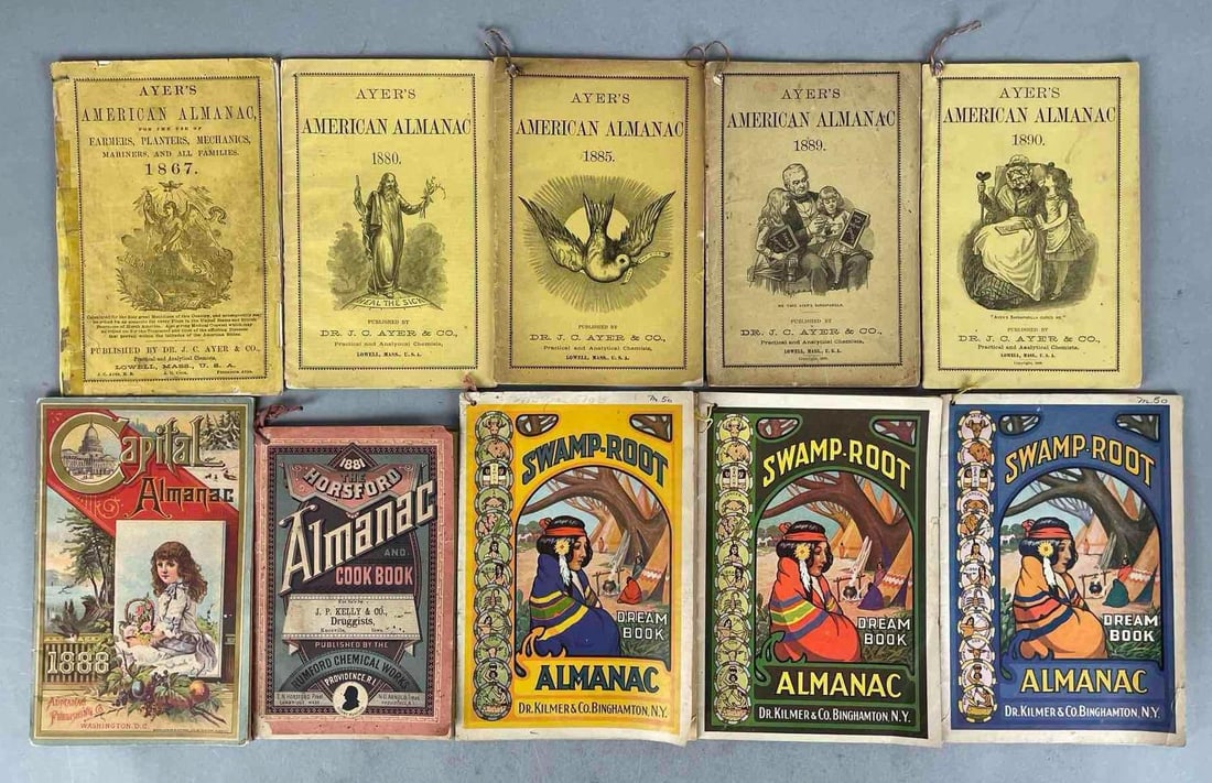 Group of Antique Almanac Booklets (1 of 3)