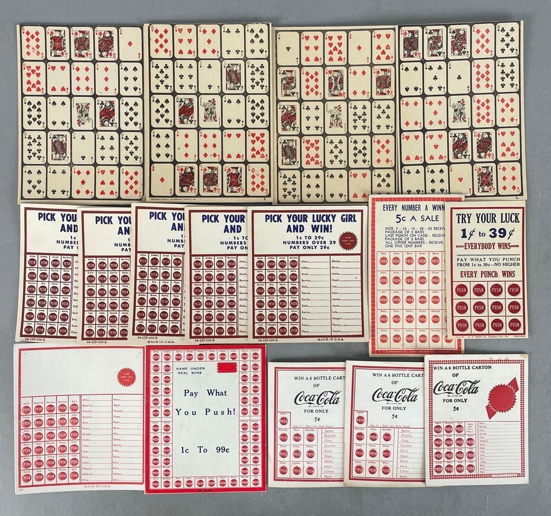 Group of Vintage Punch Boards (1 of 3)