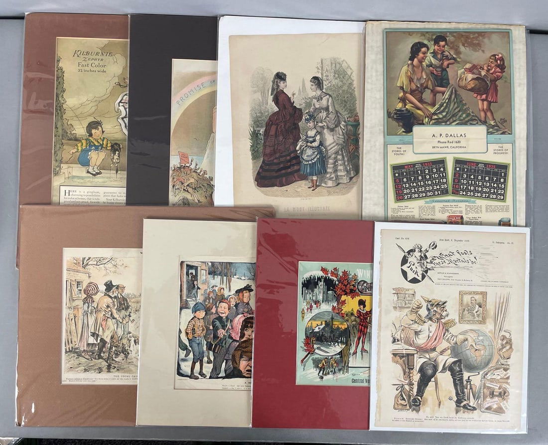 Group of Antique Lithographs (1 of 3)
