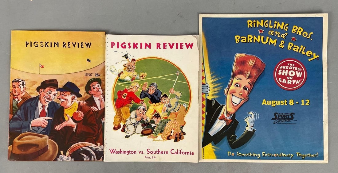 Group of 2 Pigskin Review Football Football Programs and More (1 of 4)