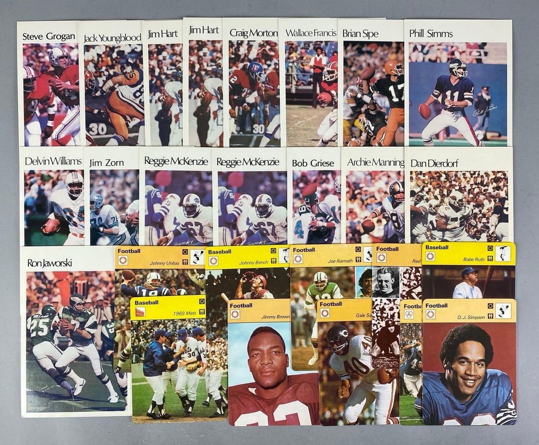 Group of Vintage Sports Sportscaster Trading Cards: In-House Shipping Option: If you would like to use our in-house shipping service, please select “Arrange My Own Shipping” when paying your invoice. After payment, our in-house shipping team wi