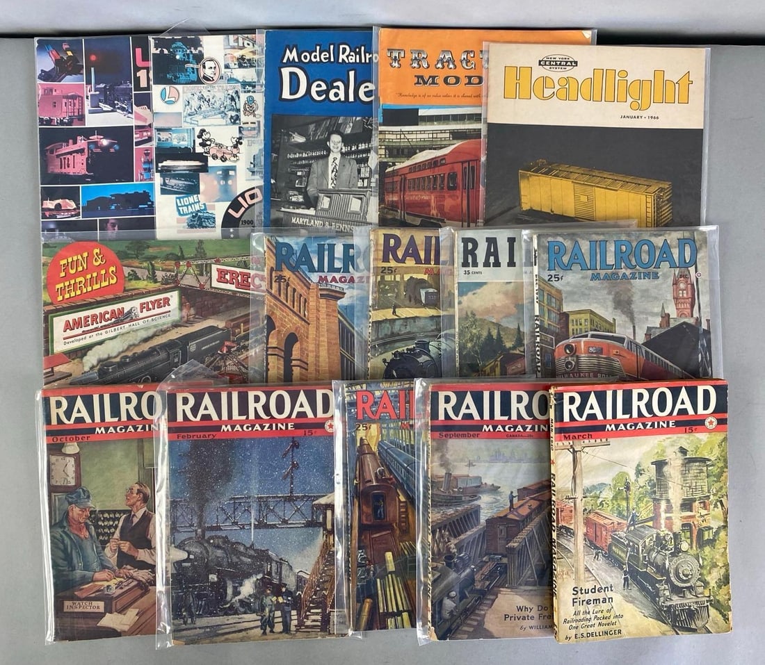 Group of Vintage Railroad Magazines: In-House Shipping Option: If you would like to use our in-house shipping service, please select “Arrange My Own Shipping” when paying your invoice. After payment, our in-house shipping team wi