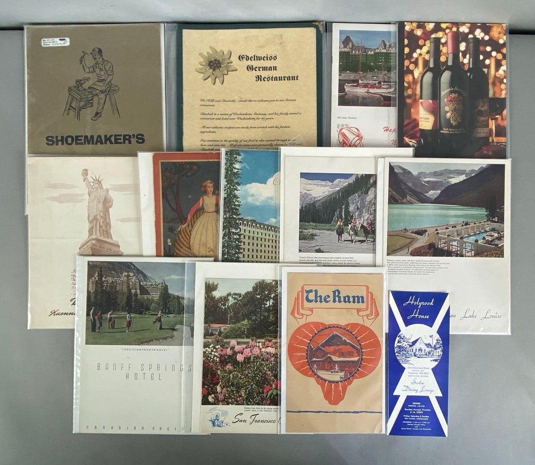 Group of Assorted Adveetising Menus: In-House Shipping Option: If you would like to use our in-house shipping service, please select “Arrange My Own Shipping” when paying your invoice. After payment, our in-house shipping team wi