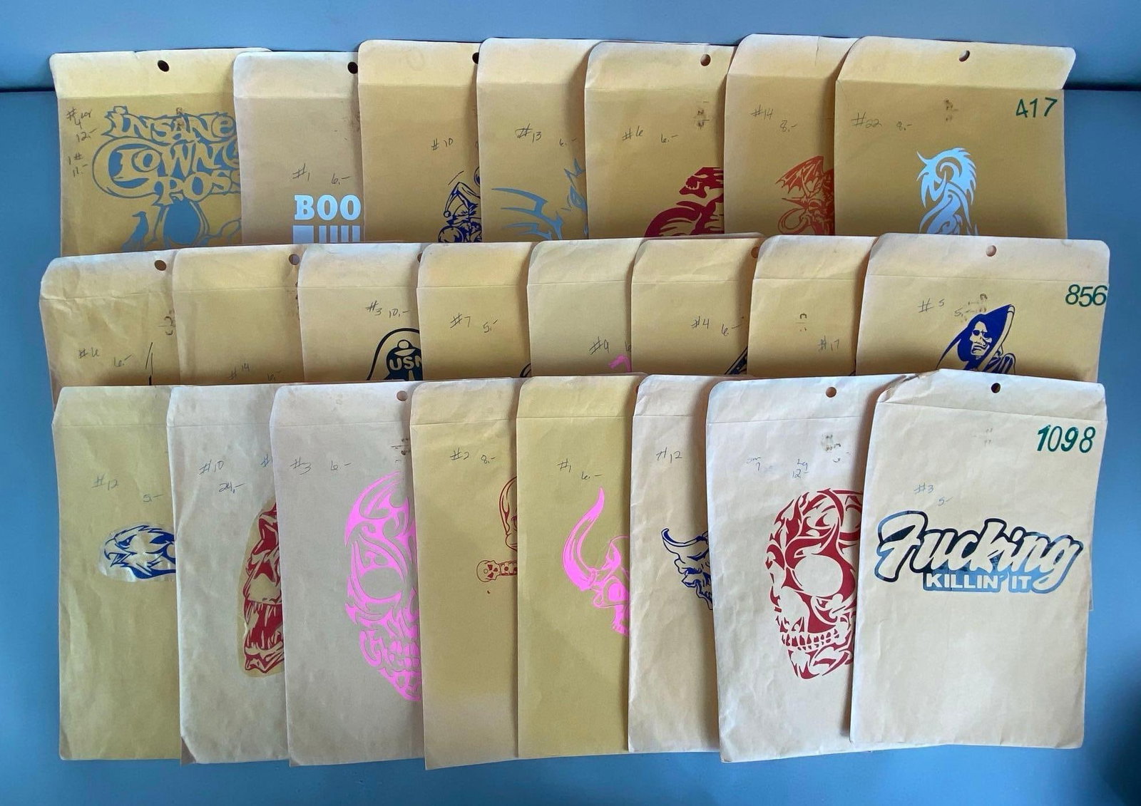 Group of Assorted Window Stickers: In-House Shipping Option: If you would like to use our in-house shipping service, please select “Arrange My Own Shipping” when paying your invoice. After payment, our in-house shipping team wi