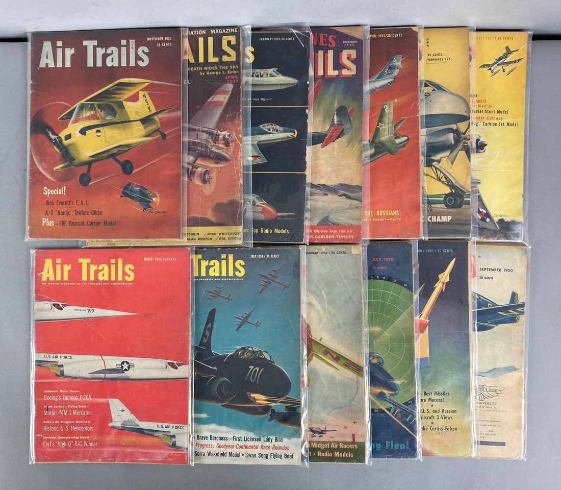 Group of Vintage Air Trails Magazines: In-House Shipping Option: If you would like to use our in-house shipping service, please select “Arrange My Own Shipping” when paying your invoice. After payment, our in-house shipping team wi