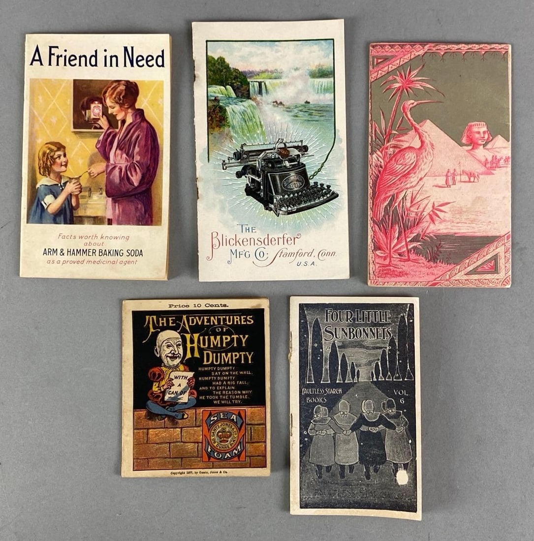 Group of 5 Vintage Advertising Booklets (1 of 2)