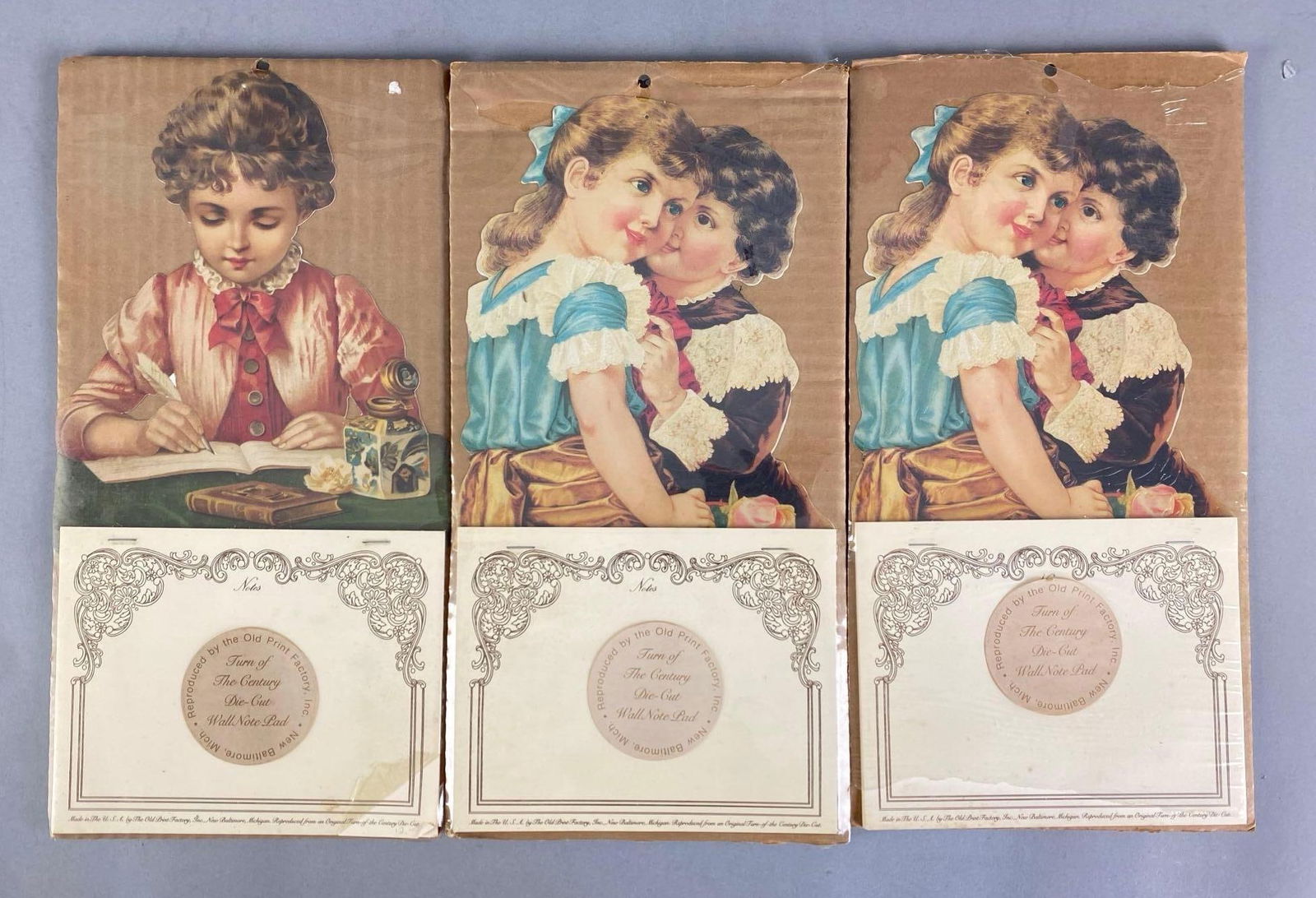 Group of 3 Reproduction Die-Cut Wall Notepads: In-House Shipping Option: If you would like to use our in-house shipping service, please select “Arrange My Own Shipping” when paying your invoice. After payment, our in-house shipping team wi