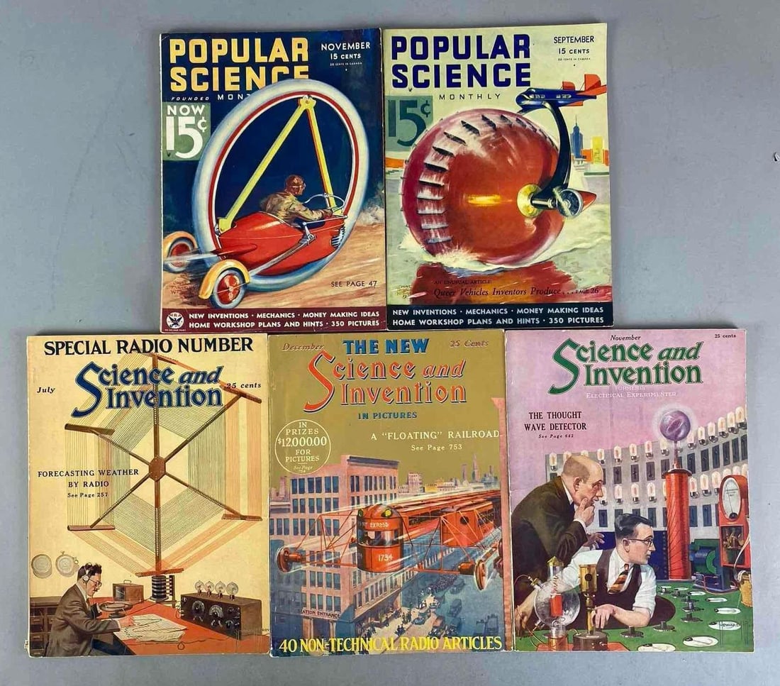 Group of Vintage Science Magazines: In-House Shipping Option: If you would like to use our in-house shipping service, please select “Arrange My Own Shipping” when paying your invoice. After payment, our in-house shipping team wi