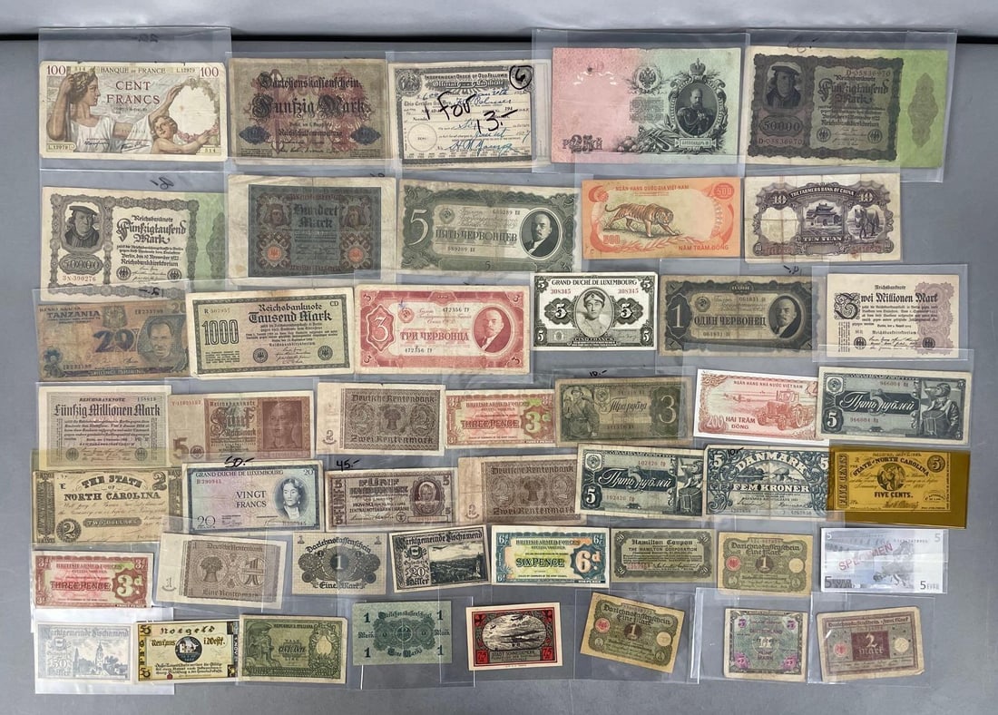 Group of Assorted Foreign Currency (1 of 3)