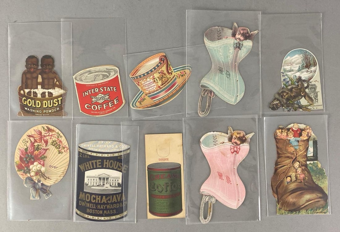 Group of Antique Trade Cards: In-House Shipping Option: If you would like to use our in-house shipping service, please select “Arrange My Own Shipping” when paying your invoice. After payment, our in-house shipping team wi