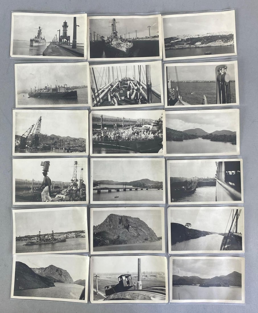 Group of 18 Vintage Panama Canal / Gator Lake Photographs: In-House Shipping Option: If you would like to use our in-house shipping service, please select “Arrange My Own Shipping” when paying your invoice. After payment, our in-house shipping team wi