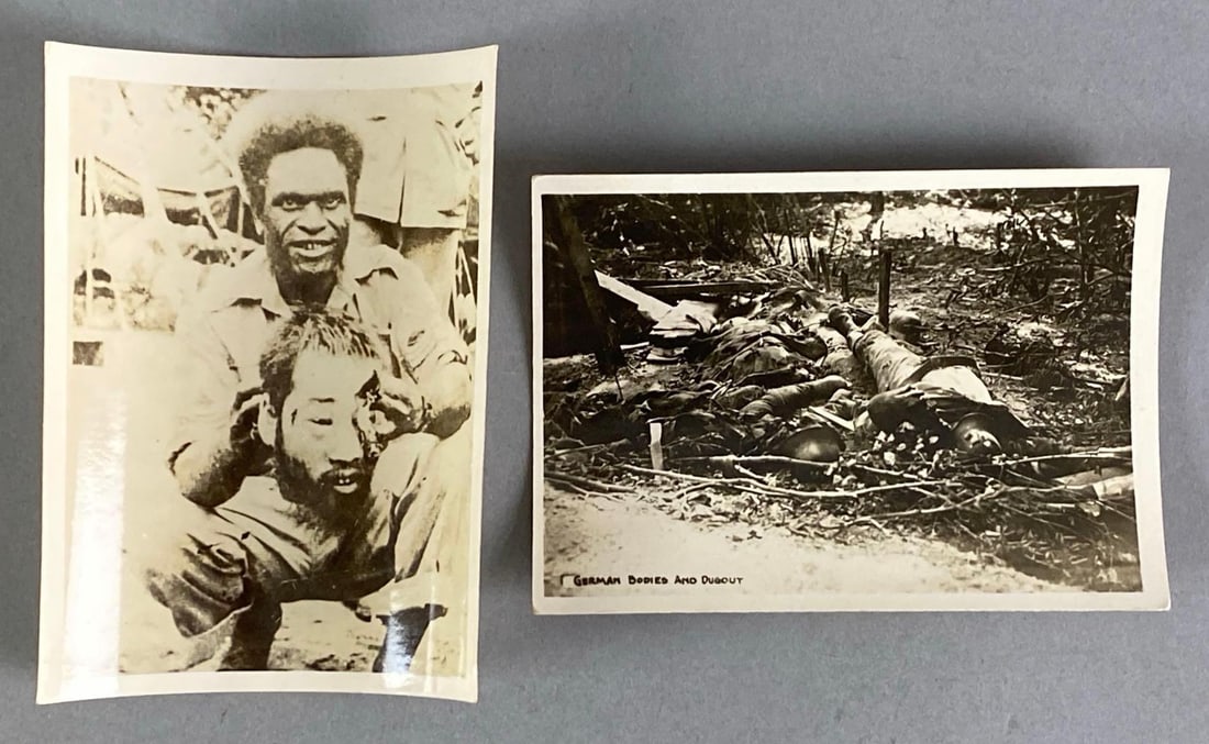 Group of 2 Vintage Brutal Military Photographs: In-House Shipping Option: If you would like to use our in-house shipping service, please select “Arrange My Own Shipping” when paying your invoice. After payment, our in-house shipping team wi