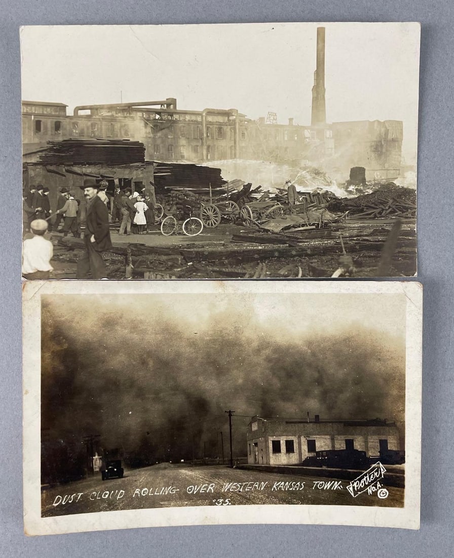 Postcards - 2 Disaster Real Photo: In-House Shipping Option: If you would like to use our in-house shipping service, please select “Arrange My Own Shipping” when paying your invoice. After payment, our in-house shipping team wi