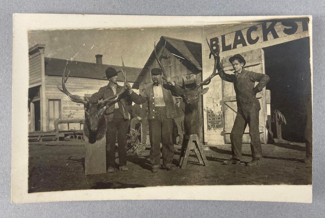 Real Photo Postcard Deer Trophies: In-House Shipping Option: If you would like to use our in-house shipping service, please select “Arrange My Own Shipping” when paying your invoice. After payment, our in-house shipping team wi