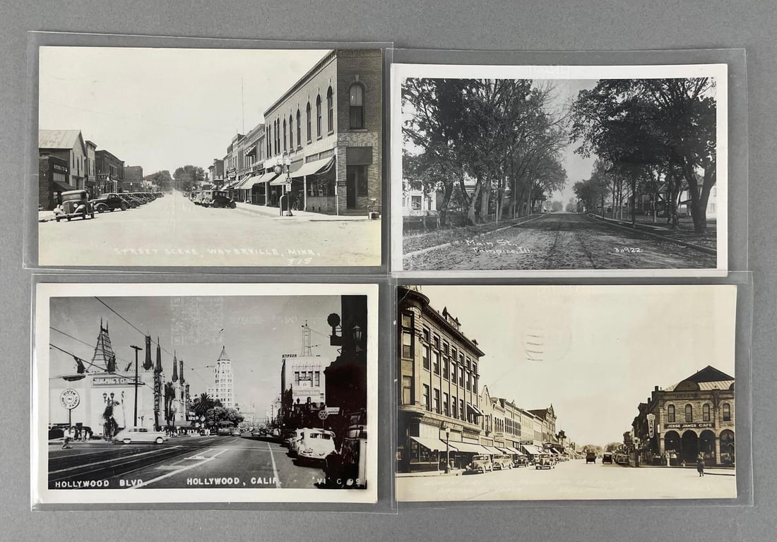 Postcards - 17 Street View Real Photo: In-House Shipping Option: If you would like to use our in-house shipping service, please select “Arrange My Own Shipping” when paying your invoice. After payment, our in-house shipping team wi