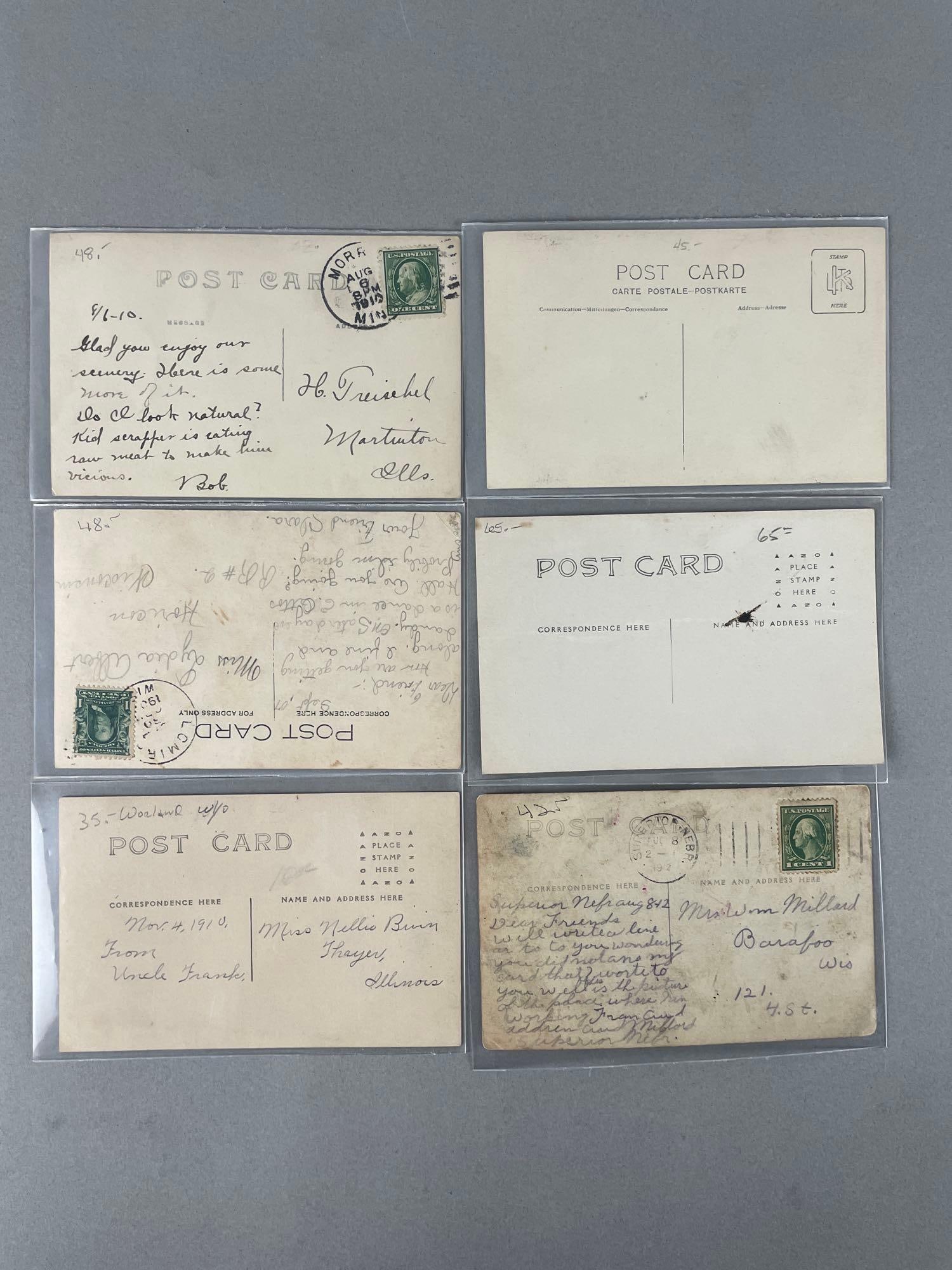 Postcards - 6 Work Real Photo - 2