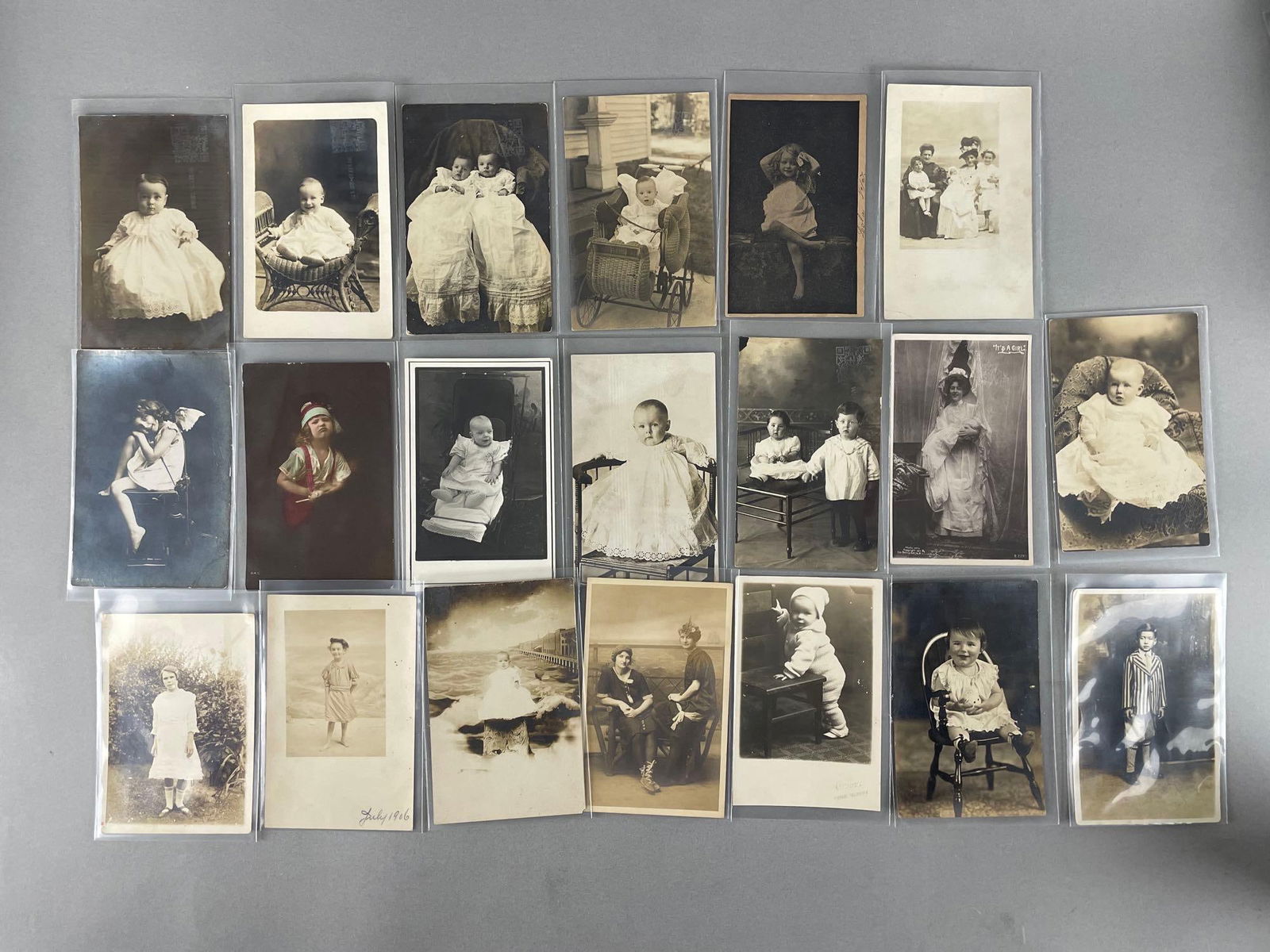 Postcards - 30+ Children Real Photo - 2