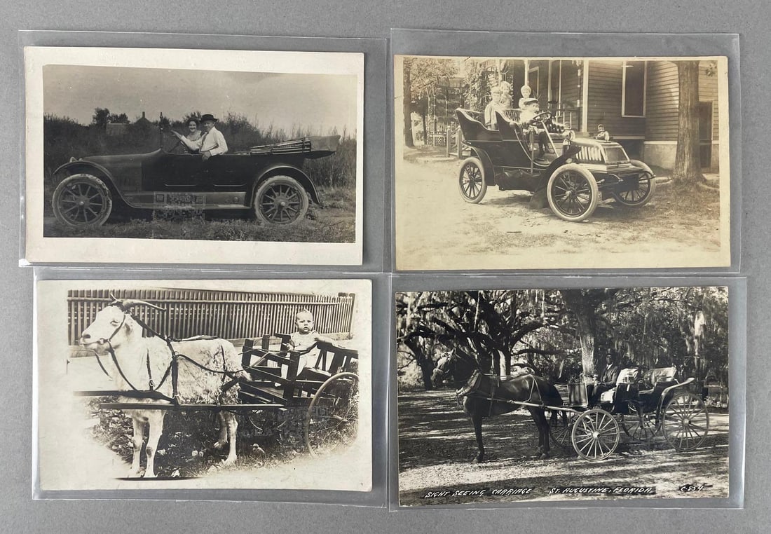 Postcards - 25+ Real Photo Automobile / Buggy: In-House Shipping Option: If you would like to use our in-house shipping service, please select “Arrange My Own Shipping” when paying your invoice. After payment, our in-house shipping team