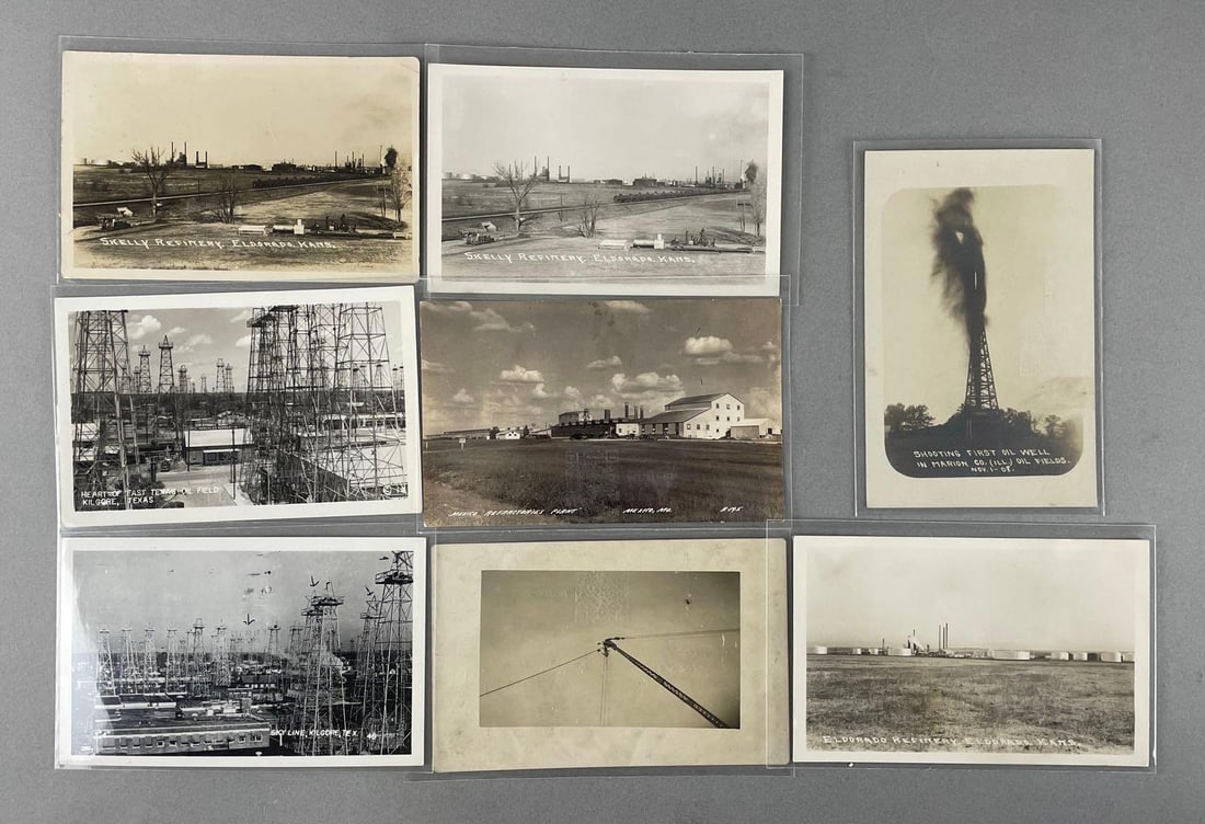 Postcards - 8 Oil Business Real Photo (1 of 2)