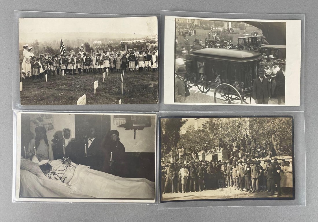 Postcards - 12 Funeral Real Photo: In-House Shipping Option: If you would like to use our in-house shipping service, please select “Arrange My Own Shipping” when paying your invoice. After payment, our in-house shipping team