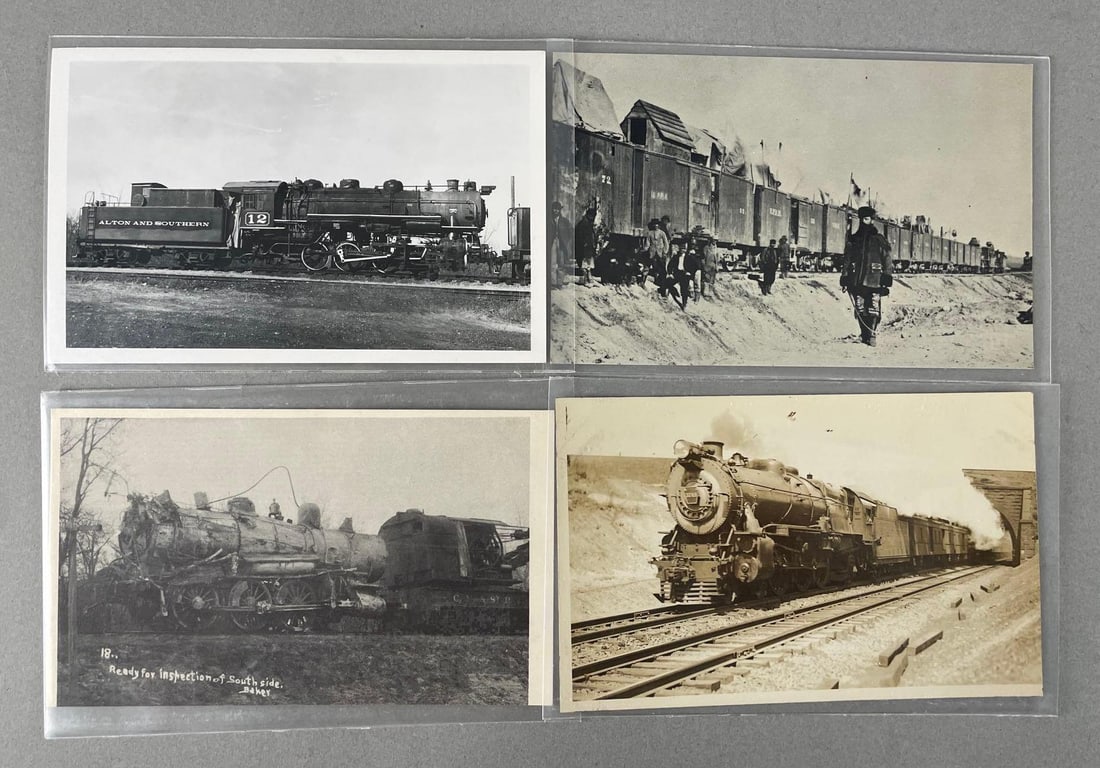 Postcards - 25 Railroad Real Photo: In-House Shipping Option: If you would like to use our in-house shipping service, please select “Arrange My Own Shipping” when paying your invoice. After payment, our in-house shipping team