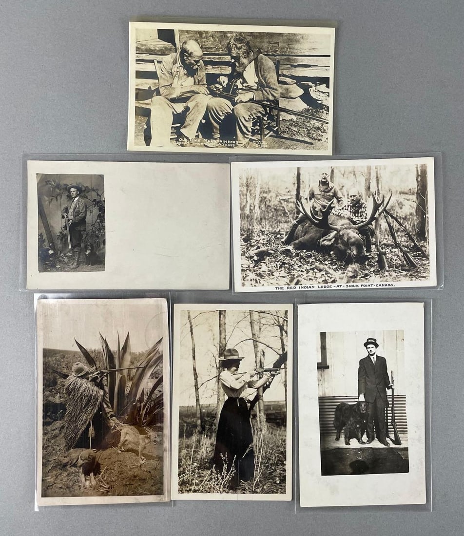 Postcards - 6 Hunting Real Photo: In-House Shipping Option: If you would like to use our in-house shipping service, please select “Arrange My Own Shipping” when paying your invoice. After payment, our in-house shipping team