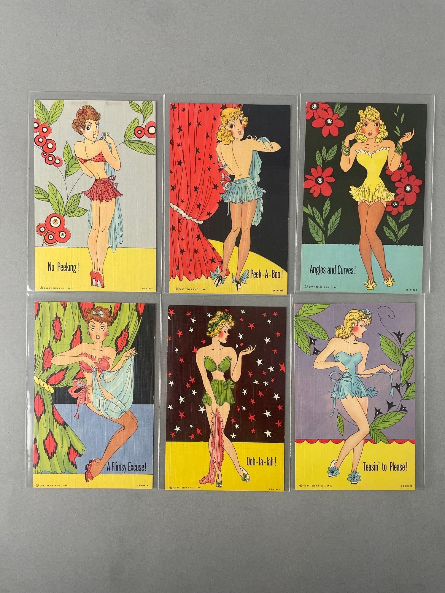 Postcards - 10 Pin-Up - 2