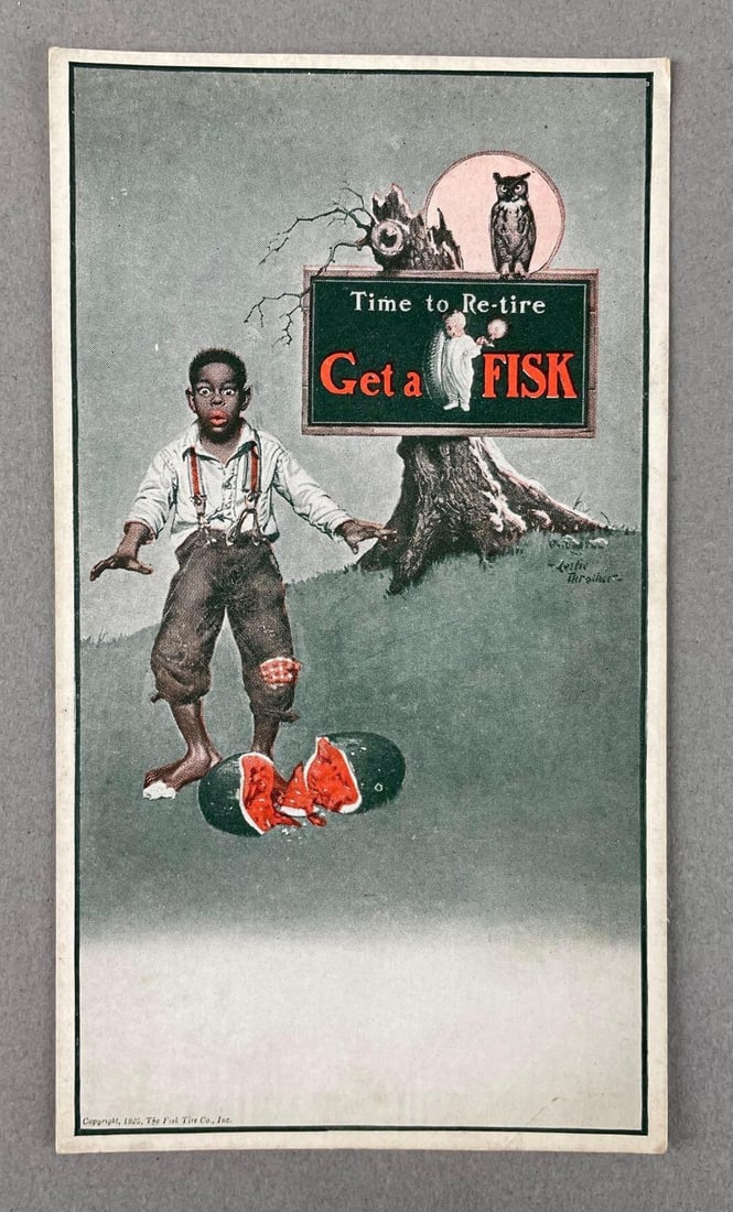 Fisk Tires black Americana Halloween Postcard: In-House Shipping Option: If you would like to use our in-house shipping service, please select “Arrange My Own Shipping” when paying your invoice. After payment, our in-house shipping team