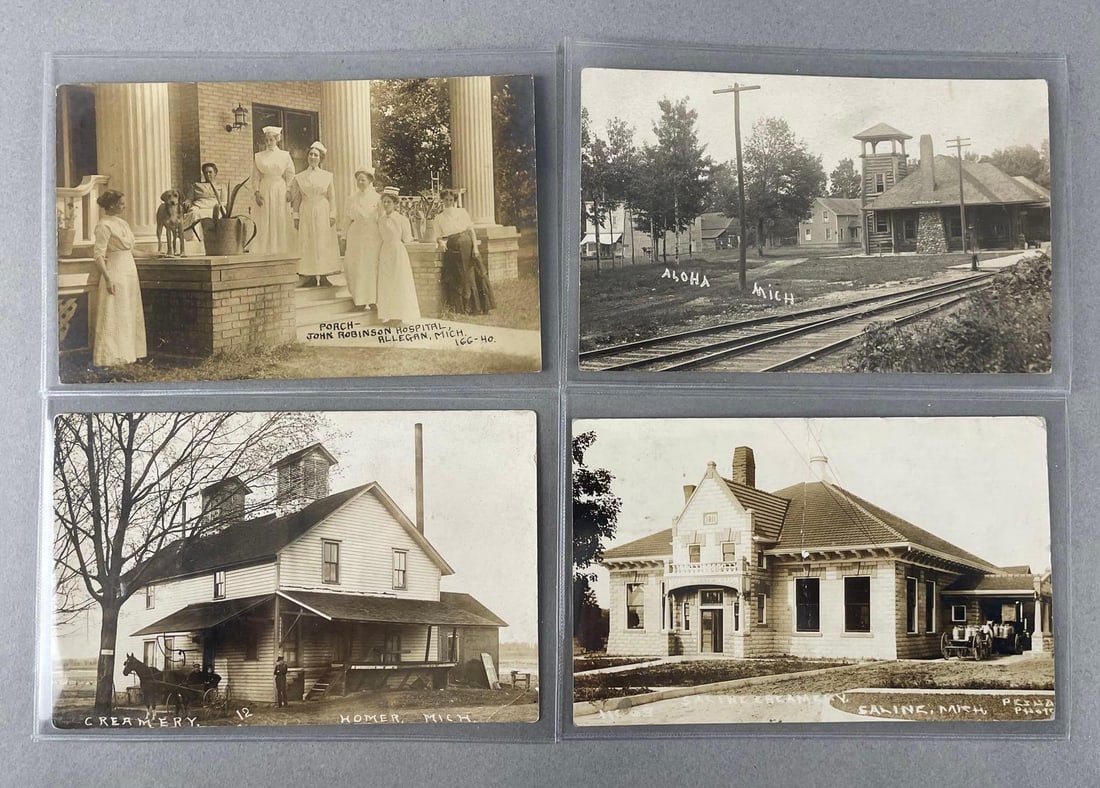 Postcards - 4 Michigan Real Photo: In-House Shipping Option: If you would like to use our in-house shipping service, please select “Arrange My Own Shipping” when paying your invoice. After payment, our in-house shipping team wi