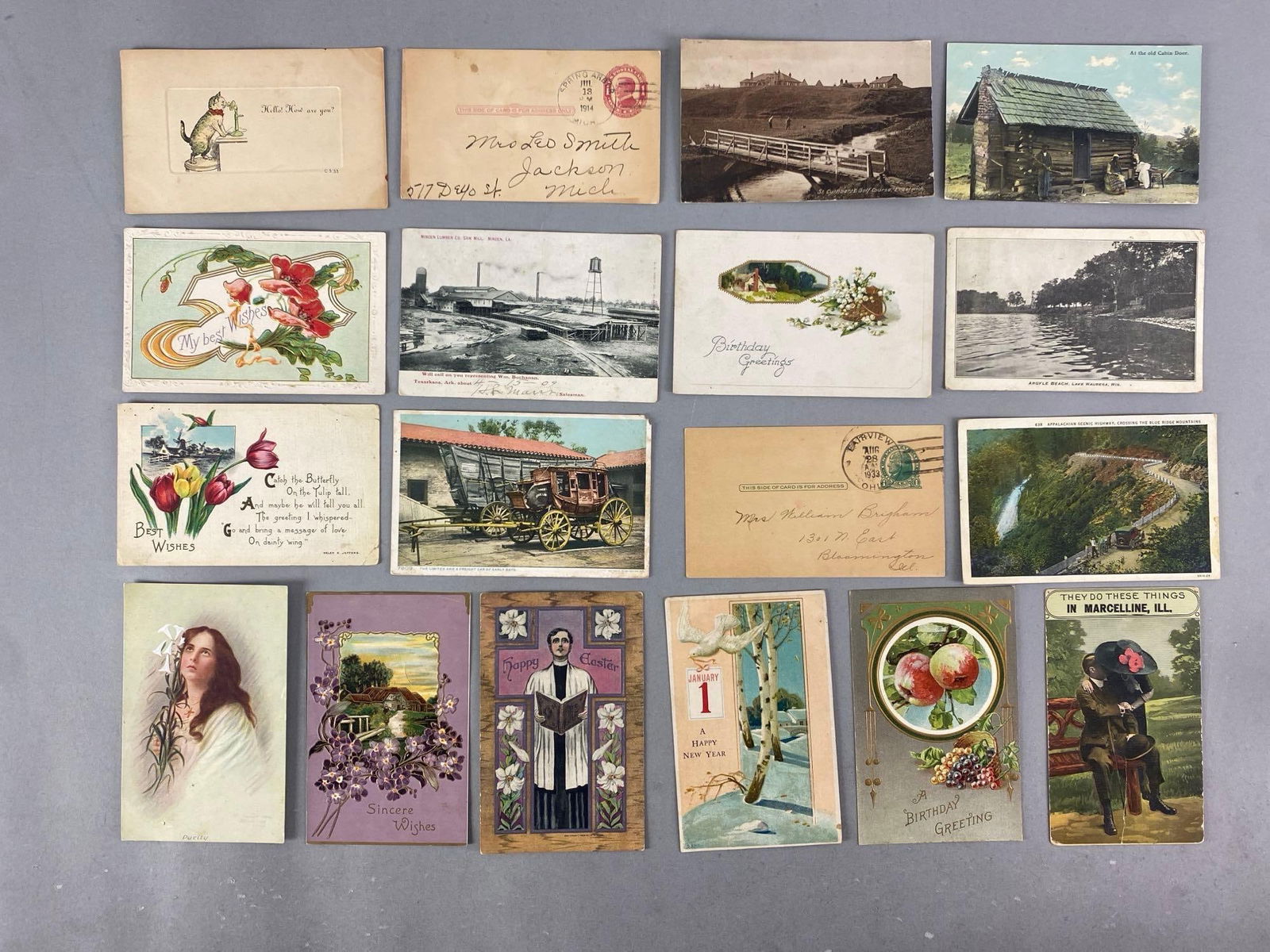 Postcards - 90+ Assorted - 2