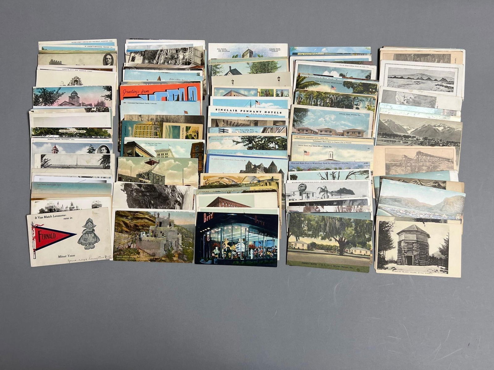 Postcards- 179 Various State Views - 2