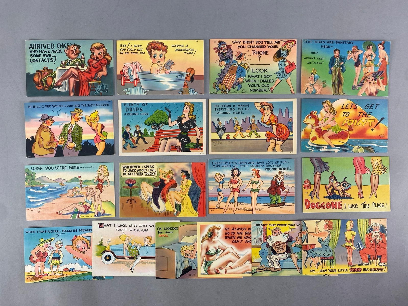 Postcards - 30+ Risque Comic - 2