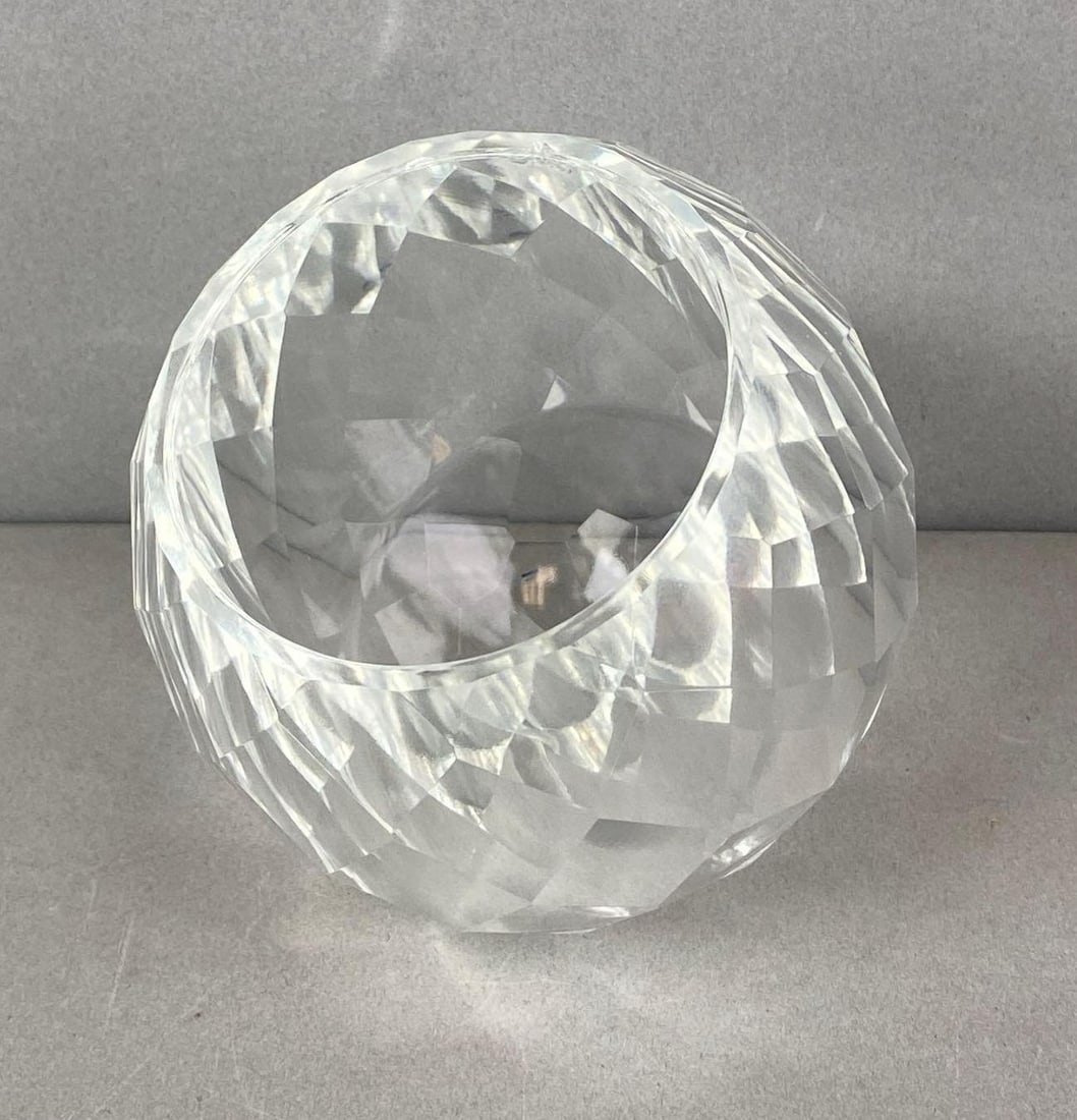 Art Deco Style Diamond Cut Crystal Desk Bowl (1 of 5)